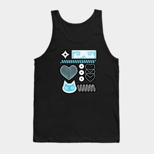 Y2K manga girl kitty Green Edition Tank Top